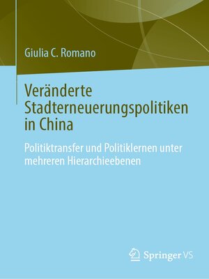cover image of Veränderte Stadterneuerungspolitiken in China